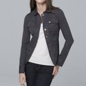 WHBM Ball Chain Washed Casual Jacket
